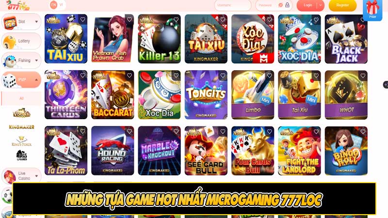 Những tựa game hot nhất Microgaming 777loc